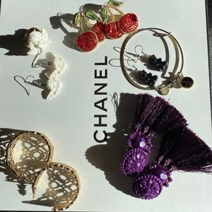 Jewelry Bundle 5 PAIR EARRINGS, 1 RING, 1 ALEX & ANI BRACELET